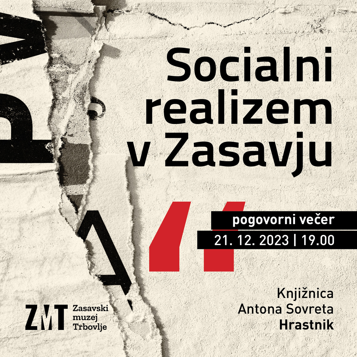 Vabilo pogovorni vecer HRASTNIK